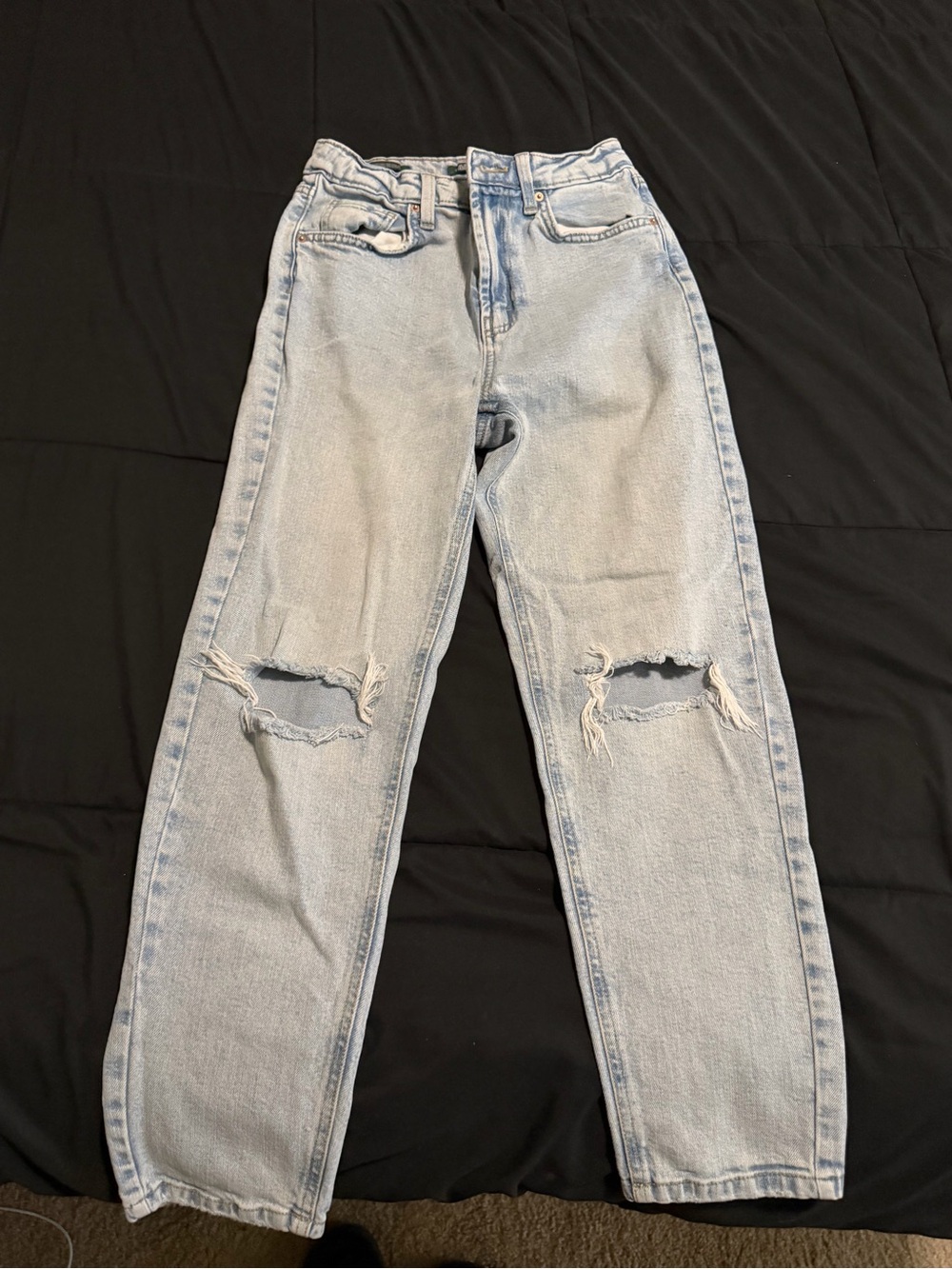 wild fable Light Wash Blue Distressed Relaxed Jeans